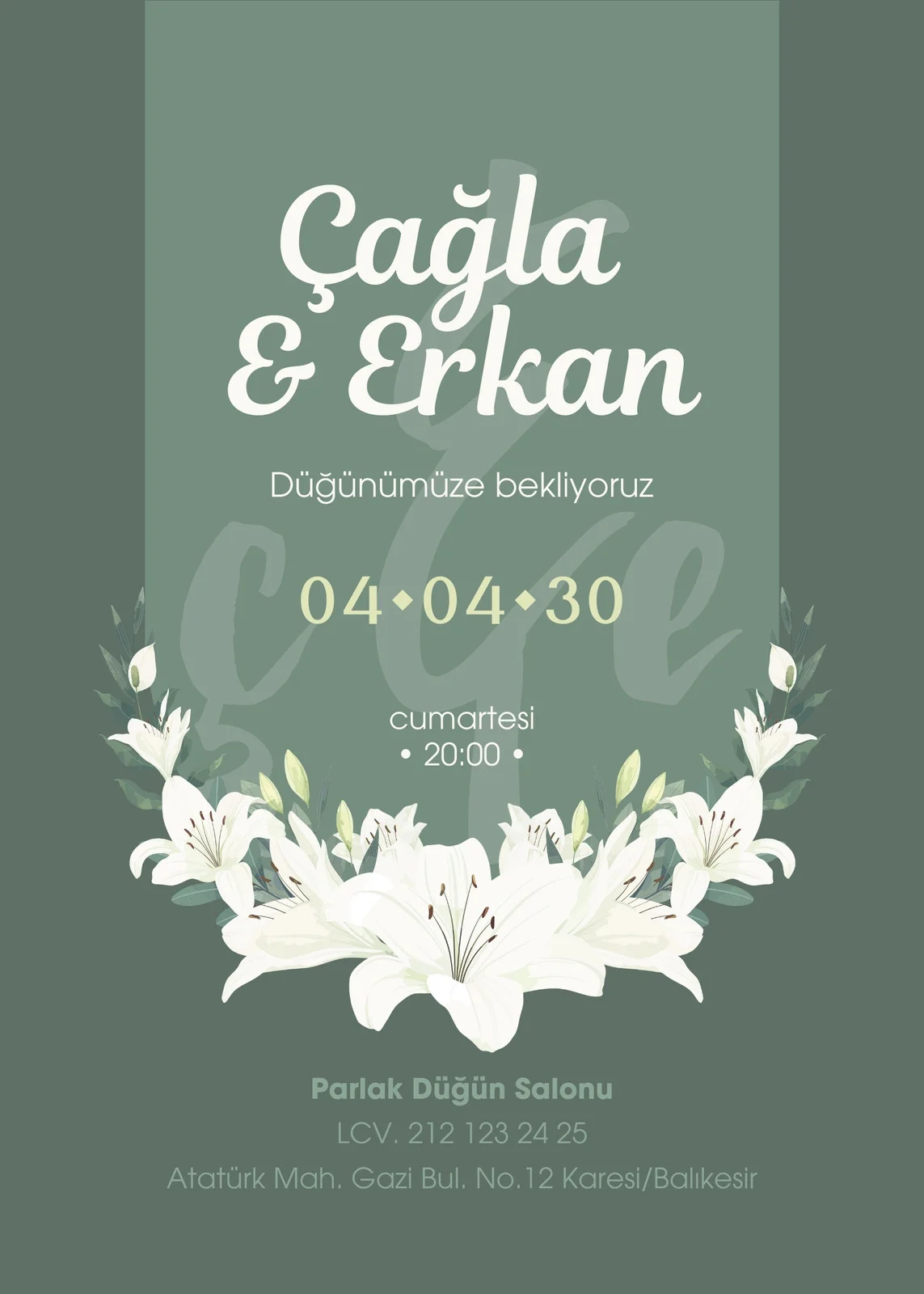 Şık Davetiye Modeli #264