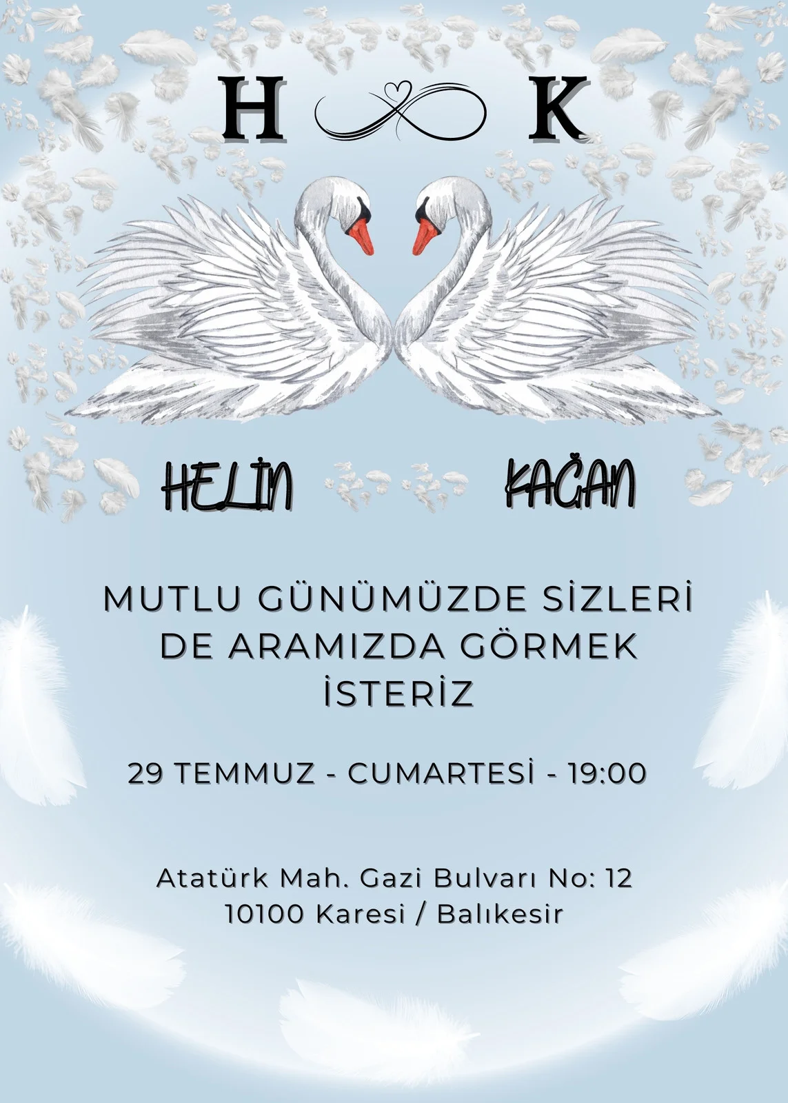 Zarif Davetiye Modeli #115