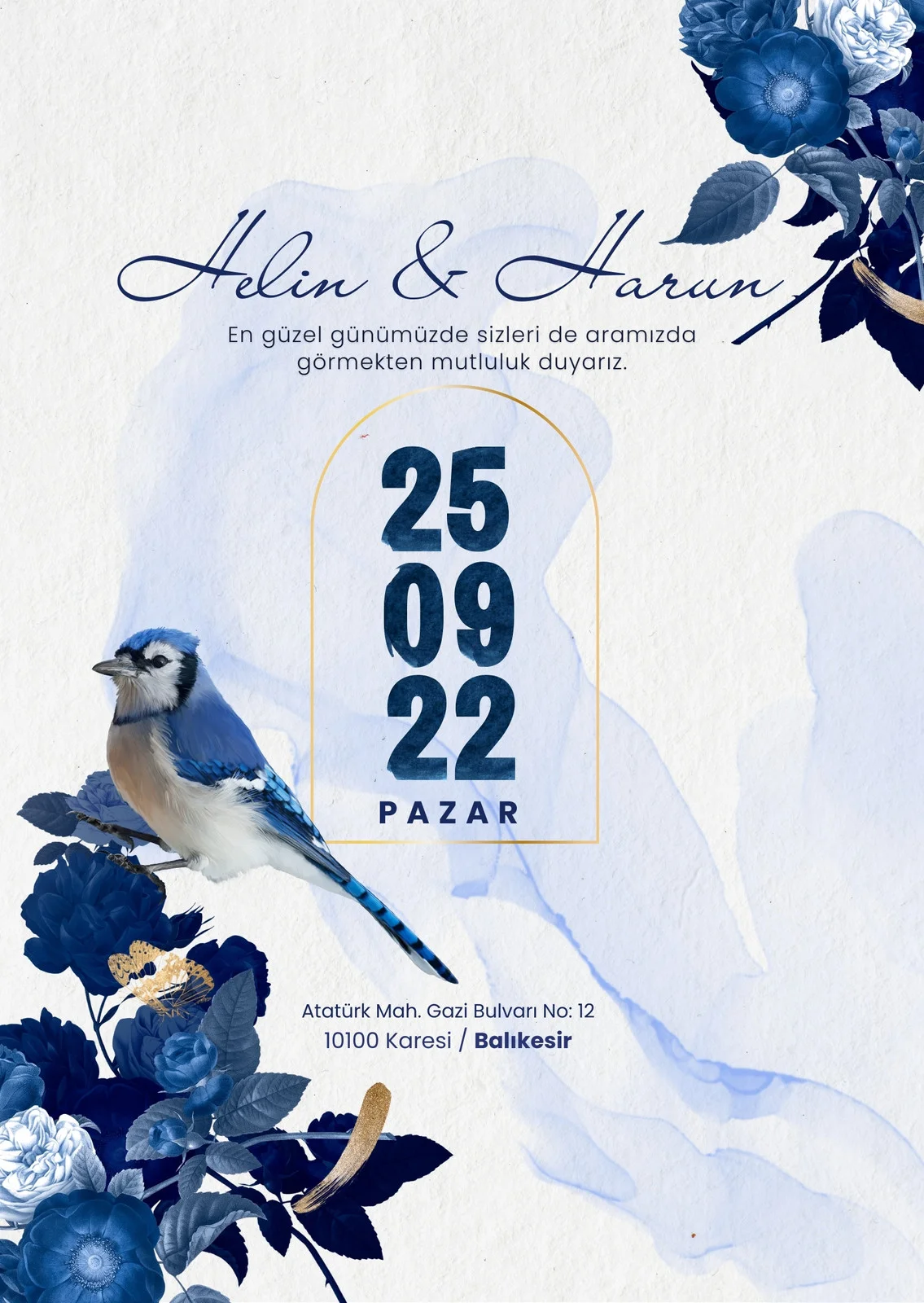 Zarif Davetiye Modeli #131