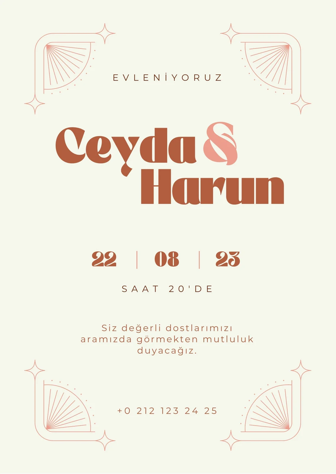 Zarif Davetiye Modeli #162